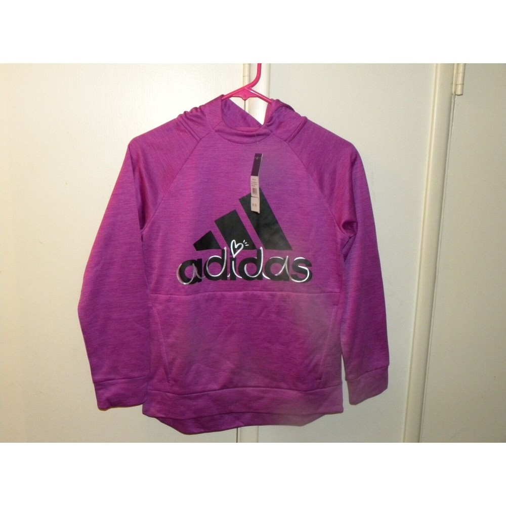 Adidas New w/Tags Girls Hoodie / Hooded Pullover Fucshia Girls Size L(14)